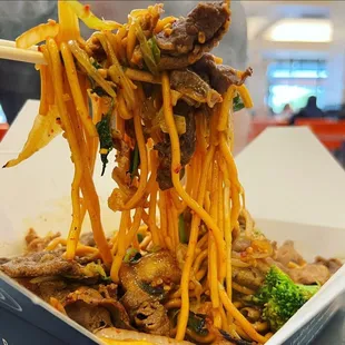 noodles and beef