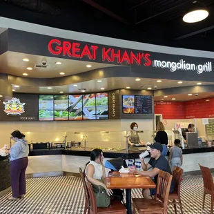 customers at the counter