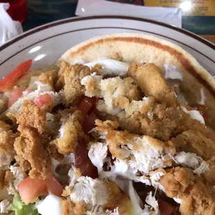 Chicken pita sandwich