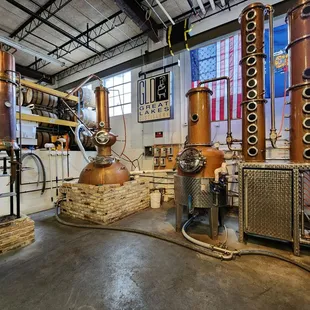 the interior of the distillery