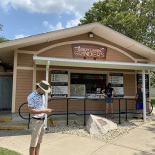 Front of the establishment where you place your order.