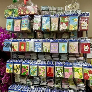 Cards and money holders. Look at the cute designs.