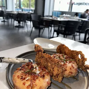 Chicken and donuts