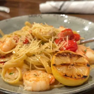 Lemon Shrimp Pasta