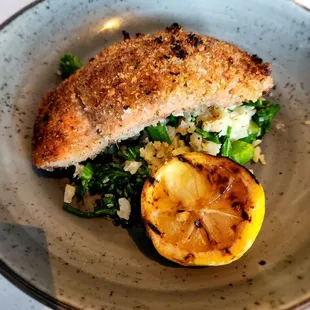 Maple Pecan Crusted Salmon