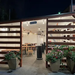 Cute outdoor seating