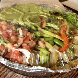 Grilled vegetable &amp; salad bowl.