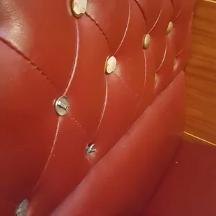 Poorly maintained booth