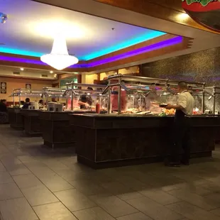 interior, sushi and sashimi