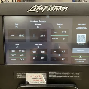 Got me a quick workout in on the elliptical