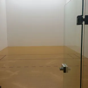 Hitting the racquetball court