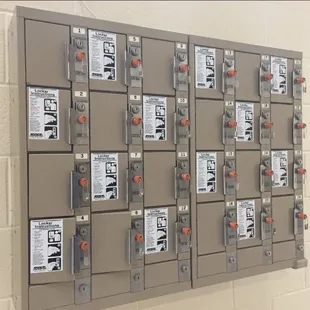 Small lock ups by gym.