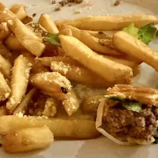 We dove right into the burger so the photo only shows the very last bite lol