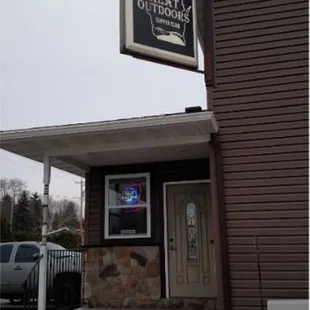the front of the restaurant