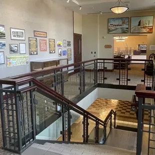 Beautiful staircase and railings, befitting this grand structure!