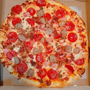 Delivery! Meat Mr. Meat Pizza