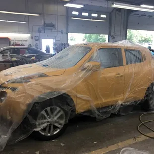 Is this Bumblebee from Transformers in disguise? No it's just a new paint job for one of our customers.
