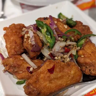 Salt and pepper chicken - love it! IG: @itstodinefor