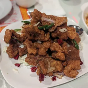Salt n pepper pork (pretty good! Chicken is still my fav though)
