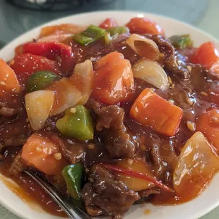 Tomato beef Chow fun