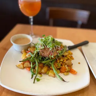 Crab Cake Platter Mimosa