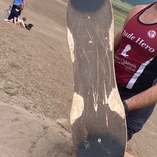 Damaged board that did not move well