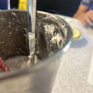 sweet strawberry Shake. added with a spice of flavorful worker&apos;s hair.