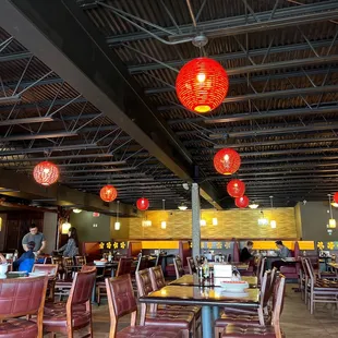 the interior of the restaurant