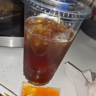 Only size half &amp; half. It was okay. Had a weird taste or smell like fried rice or cayenne pepper smell