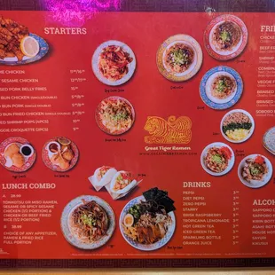 Menu left side