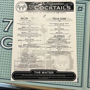 Cocktail Menu
