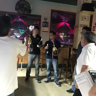 1st and 2nd place champion for 2017 3 cushion billiard tournament