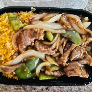 Bland 71. Pepper Steak with Onion