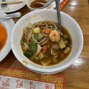 Food was so bad. Had to put so much so much soy sauce and salt to even try to eat it.