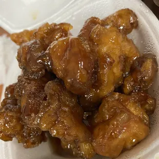 Their famous orange chicken