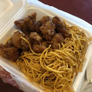 Combo A: Orange Chicken and Cho Mein