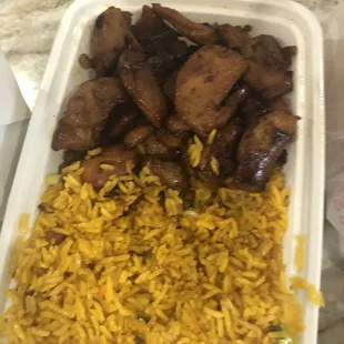 Bourbon chicken. Delicious!