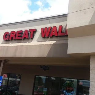 The outside of Great Wall *Columbus, IN*