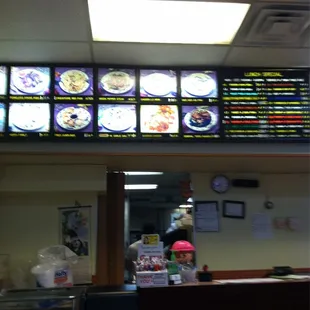 Menu board of Great Wall Restaurant