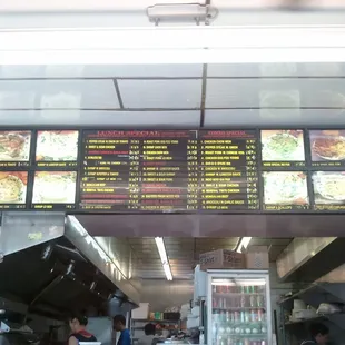 Great Wall Menu Board...