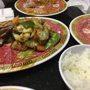 plates of food on a table
