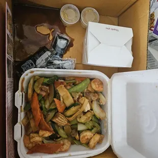 a box of food