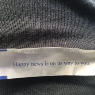 I was really impressed with the flavor and crunch of the fortune cookie!!!