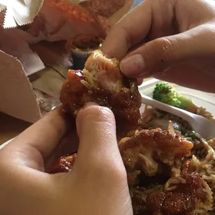 All raw meat and the rice is dry don't bother with the restaurant