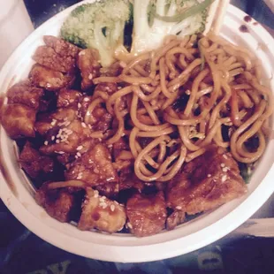 This is what you get when you order "Vegetable" Lo Mein and PAY for extra vegetables. Don't bother calling and trying to get it made right.