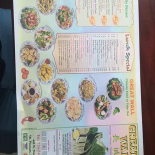 the menu