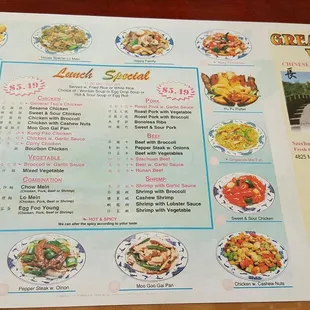 Menu 2 of 2.