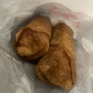 egg roles that came with my two general tsos dinner combos