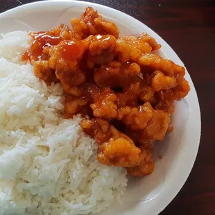 Honey chicken.