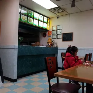 Small counter to place your order